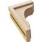 Ekena Millwork 4"W x 8"D x 12"H Classic Warren Rough Cedar Woodgrain TimberThane Corbel, Primed Tan CORUR04X08X12WARRCPR - alternate 6